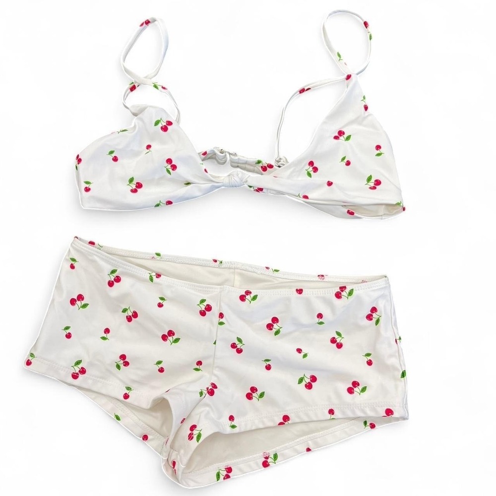 Cherry print bikini set bikini forever21 sold out everywhere  Size m
